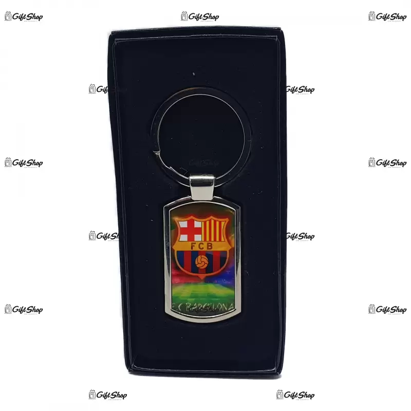 Barcelona, breloc din metal cu mesaj